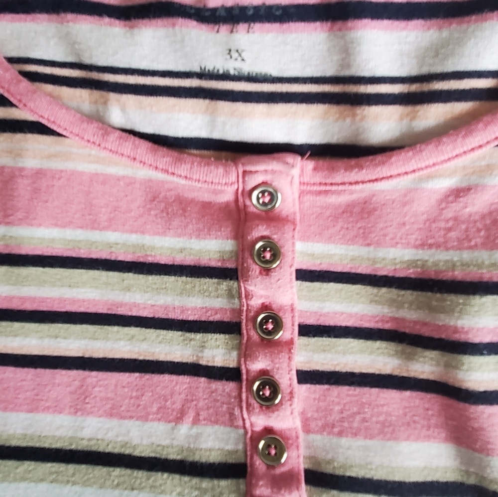 3x cotton short sleeve top, gently used